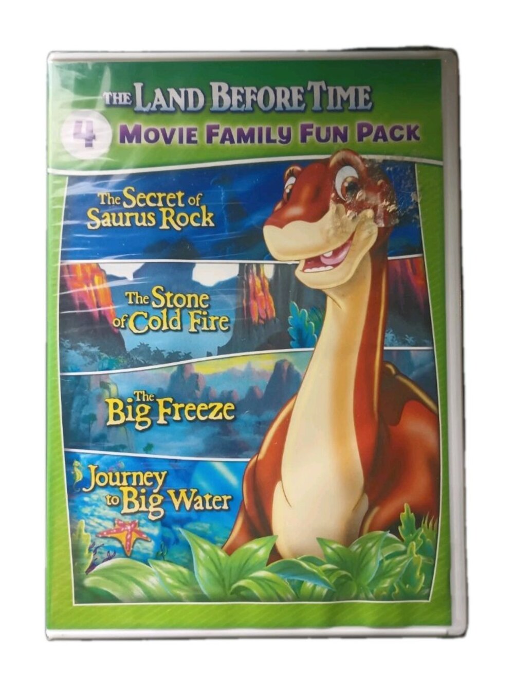 The Land Before Time V-VII 4-Movie Family Fun Pack DVD - Disc New Sealed